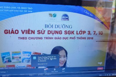 Trường TH&THCS Tịnh Thiện tham gia tập huấn  sử dụng sách giáo khoa lớp 3 theo chương trình GDPT 2018