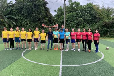CÔNG ĐOÀN NHÀ TRƯỜNG TỔ CHỨC GIẢI BÓNG ĐÁ CHO NỮ ĐOÀN VIÊN TRONG NHÀ TRƯỜNG MỪNG NGÀY 20/11