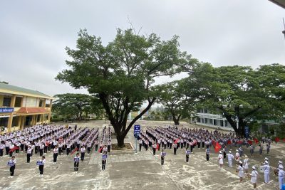 Chào mừng đoàn kiểm tra đã về thăm liên đội trường TH&THCS Tịnh Thiện