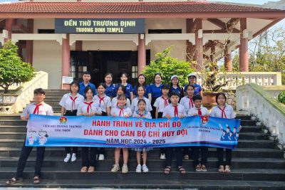 Liên đội phối hợp với chi Đoàn trường tổ chức hành trình địa chỉ đỏ cho cán bộ chỉ huy đội năm học 2024-2025