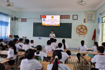 Lễ công nhận chi đội và BCH chi đội mới khối 6 nhiệm kỳ năm học 2025-2026.
